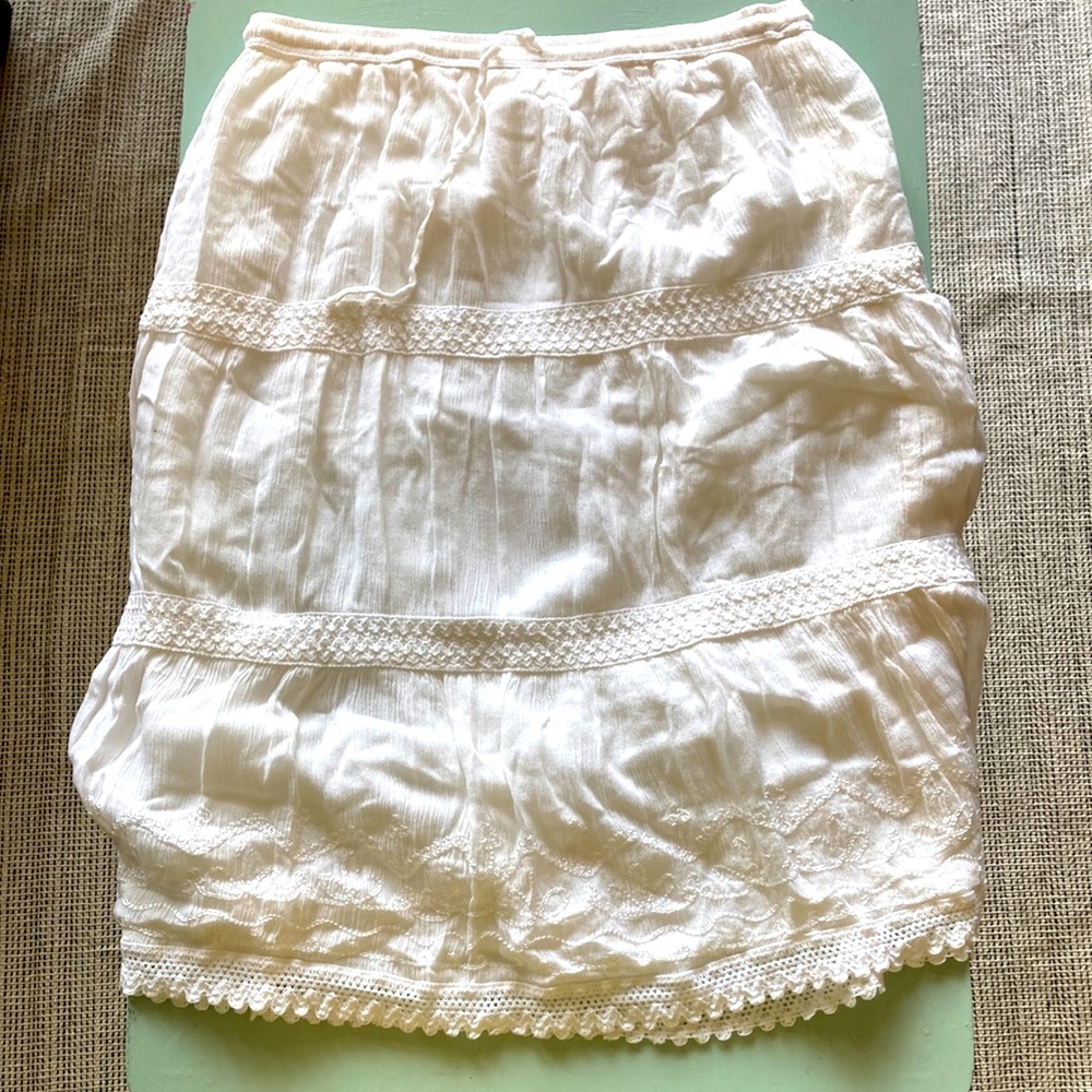 White skirt